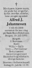 Alfred Johan Johannessen - Dødsnotis