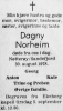 Dagny Norheim - Dødsnotis