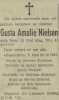 Gusta Amalie Nielsen - Dødsannonse