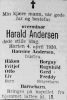 Harald Andersen - Dødsnotis