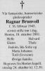 Ragnar Brunvoll - Dødsnotis